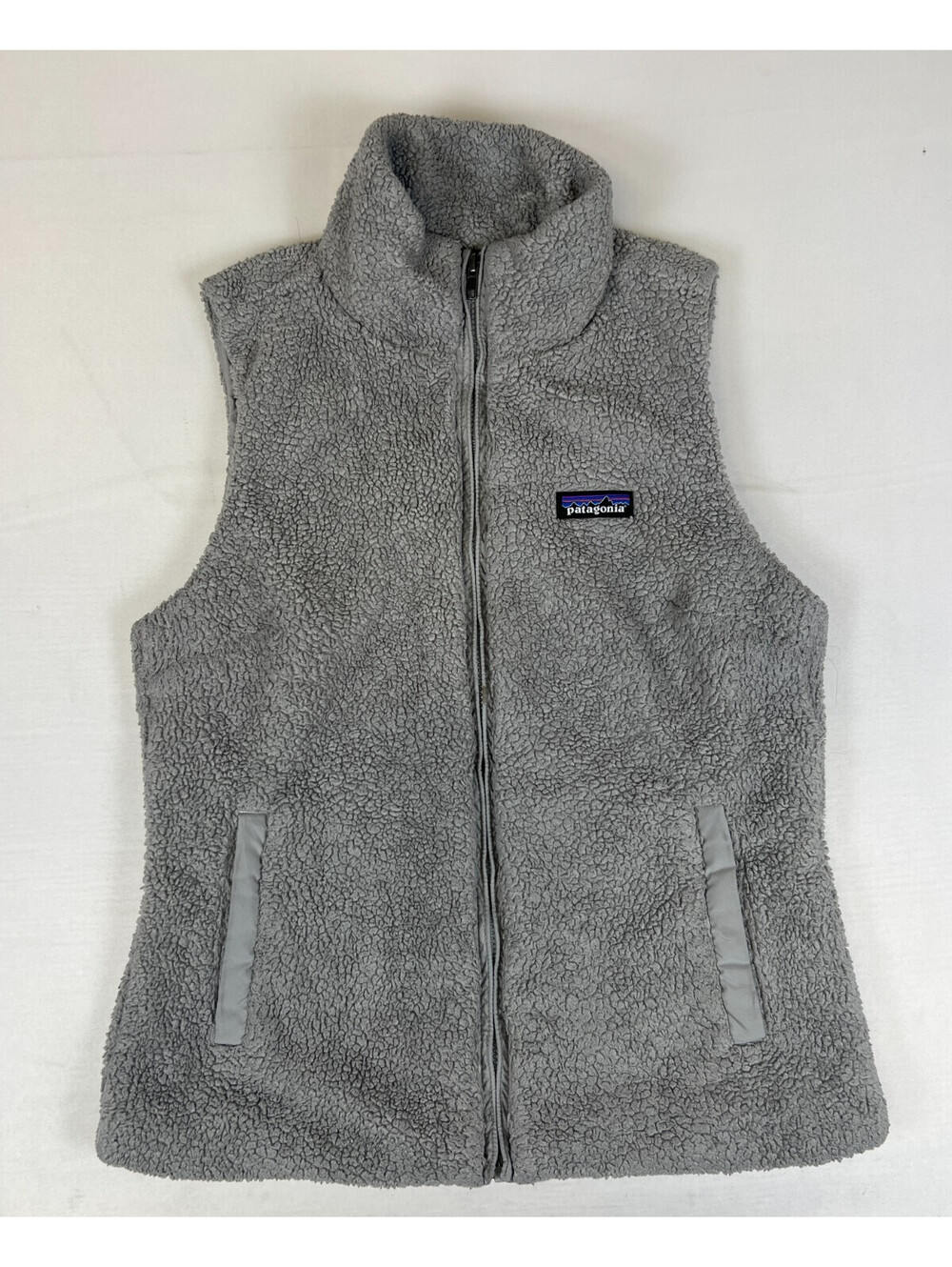 Patagonia Women's M Gray Fleece Full Zip Vest Retro-X Style